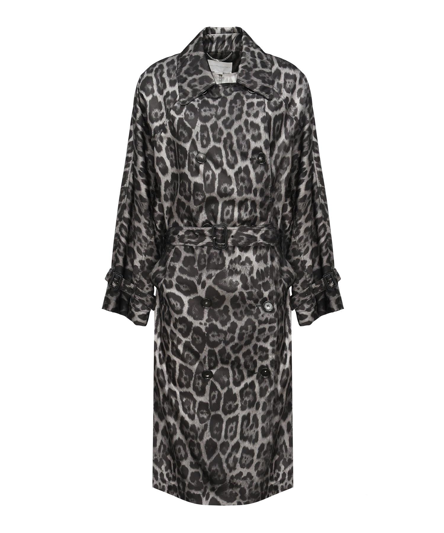 Trench con cintura e stampa leopardo 670055 3GS3101230 STELLA McCARTNEY 