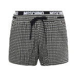 Boxer mare a quadri con logo V3A4221 94201555 MOSCHINO 