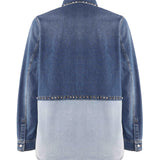 Camicia in denim Studshirt 2V3DB94J 93B558 VALENTINO GARAVANI 