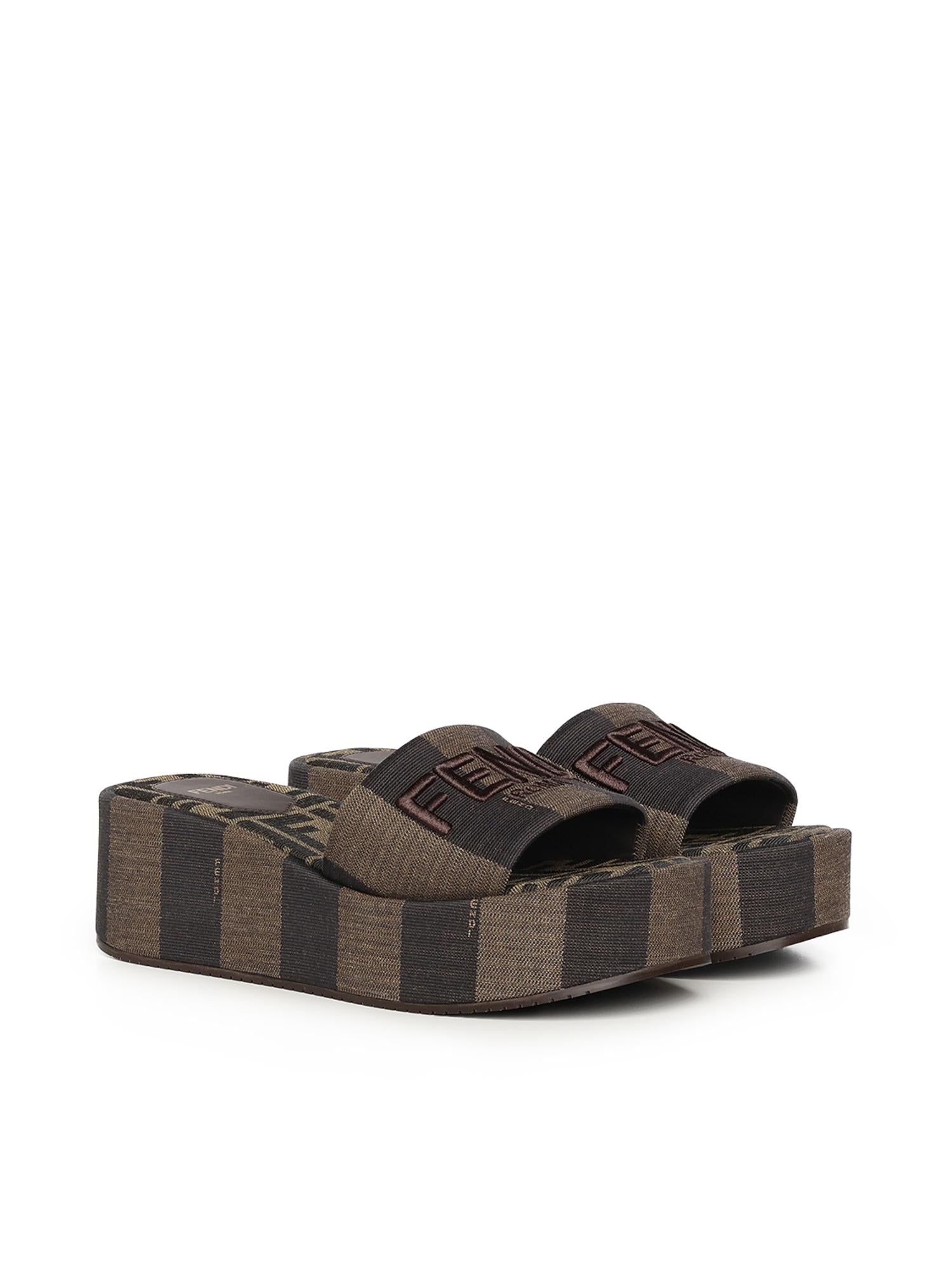 Flatform Fendi Sunshine in tessuto 8R8515 AORHF1P95 FENDI 