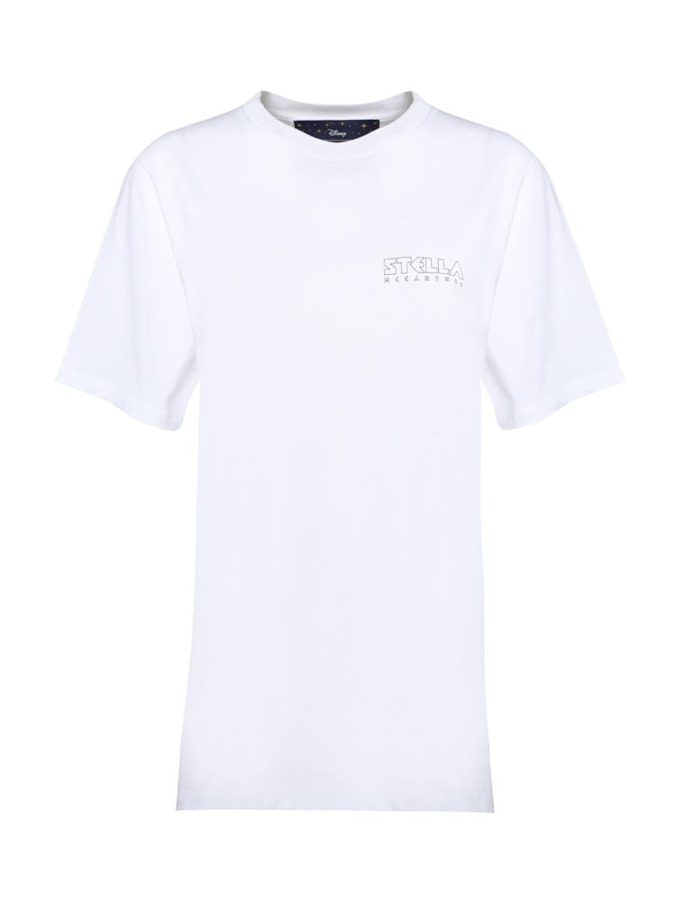 T-shirt in cotone con stampa logo a contrasto 601849 3SNP369000 STELLA McCARTNEY 