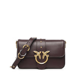 Borsa a spalla piccola Mini Love Bag Slouchy in pelle 105824 A0QOLA7Q PINKO 