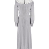 Abito midi a pois con colletto FABX4368F4686 1810 ALESSANDRA RICH 