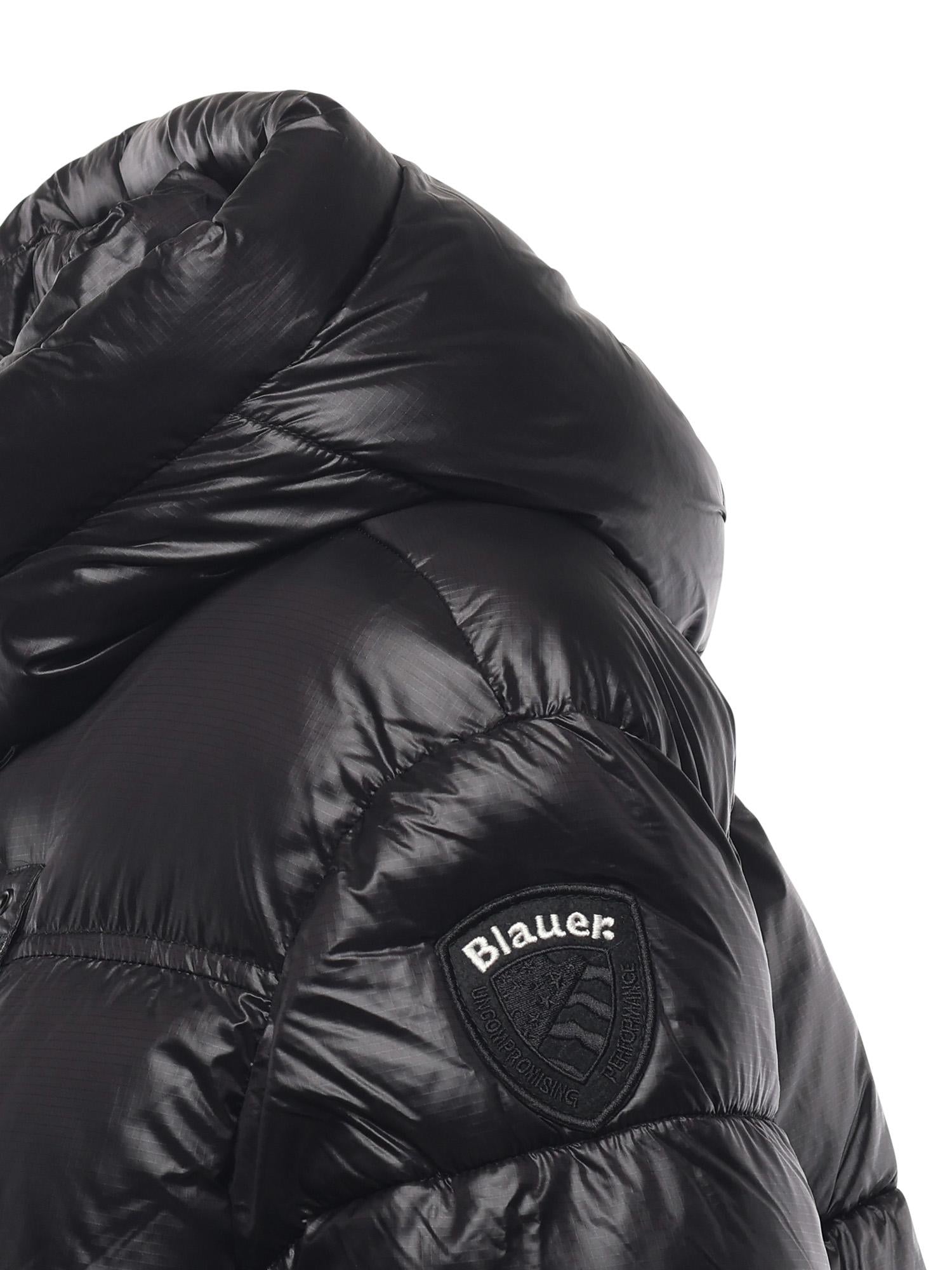 Piumino in nylon con logo 25WBLDC02170 006648999EI BLAUER 