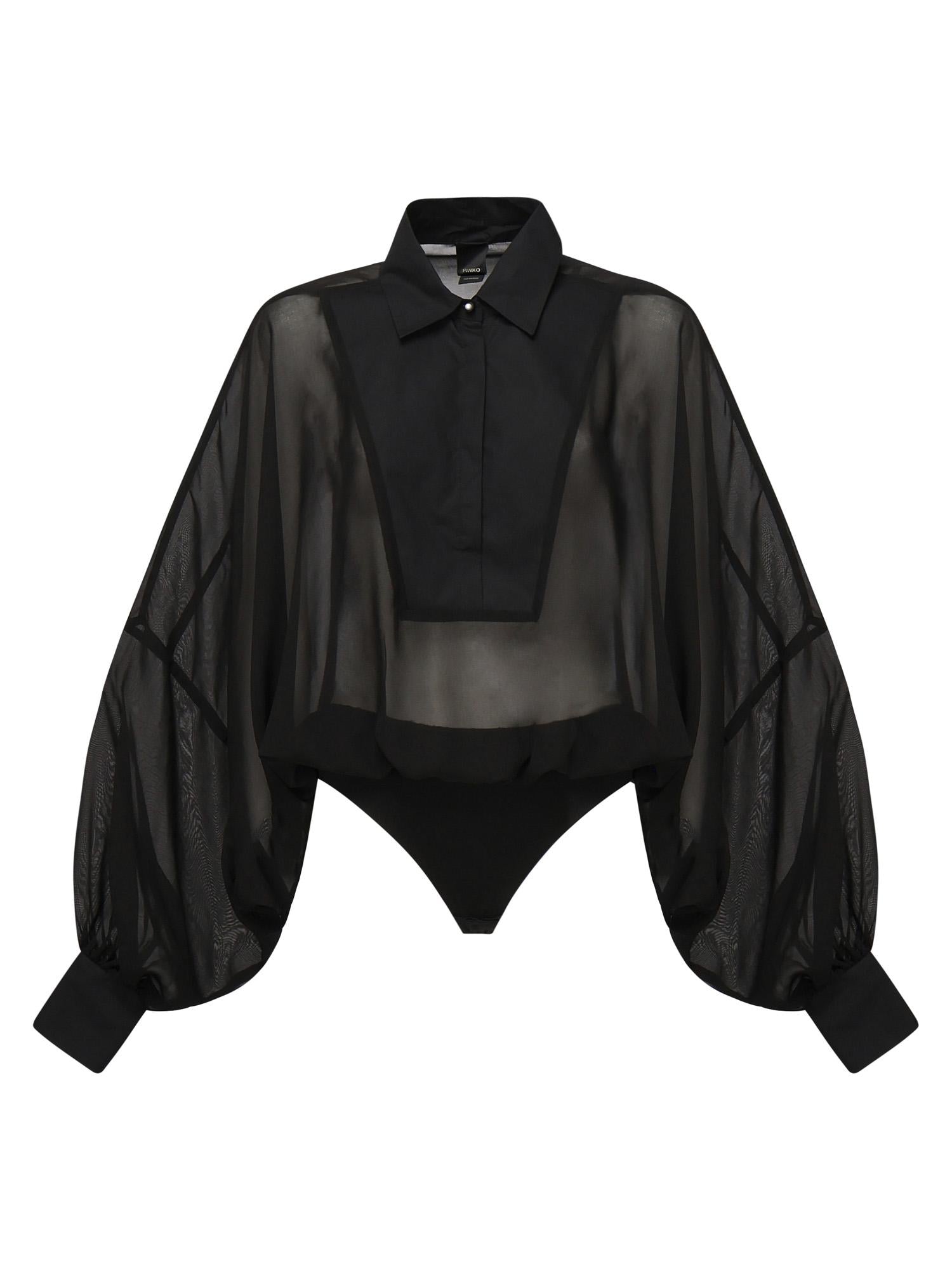 Body in chiffon e popeline 105571 A2VNZ99 PINKO 