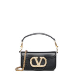 Borsa piccola a spalla Locò in vitello con logo gioiello 7W2B0K53 CXABBK VALENTINO GARAVANI 