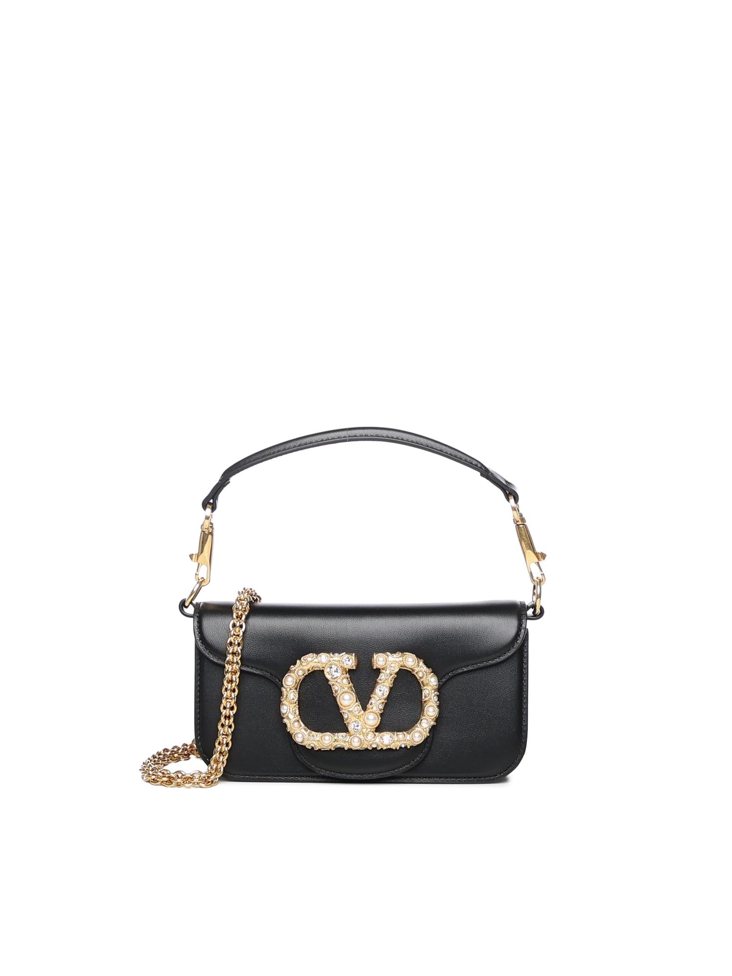 Borsa piccola a spalla Locò in vitello con logo gioiello 7W2B0K53 CXABBK VALENTINO GARAVANI 