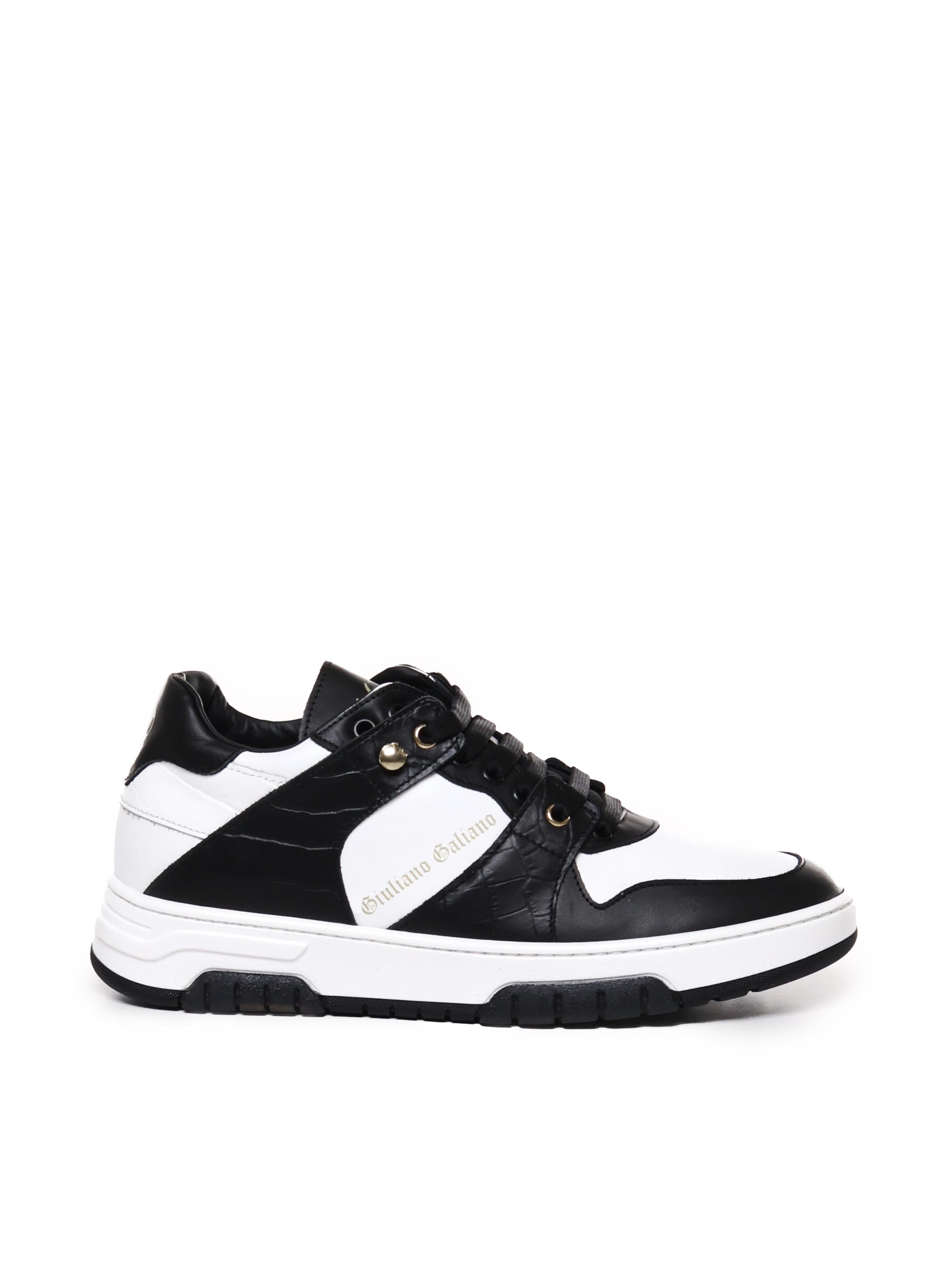 Sneakers basse Legend in pelle LEGEND LOW/CROCKBLACK/WHITE GIULIANO GALIANO 