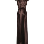 Abito lungo in satin MF6064 15ZCF0324 MIU MIU 