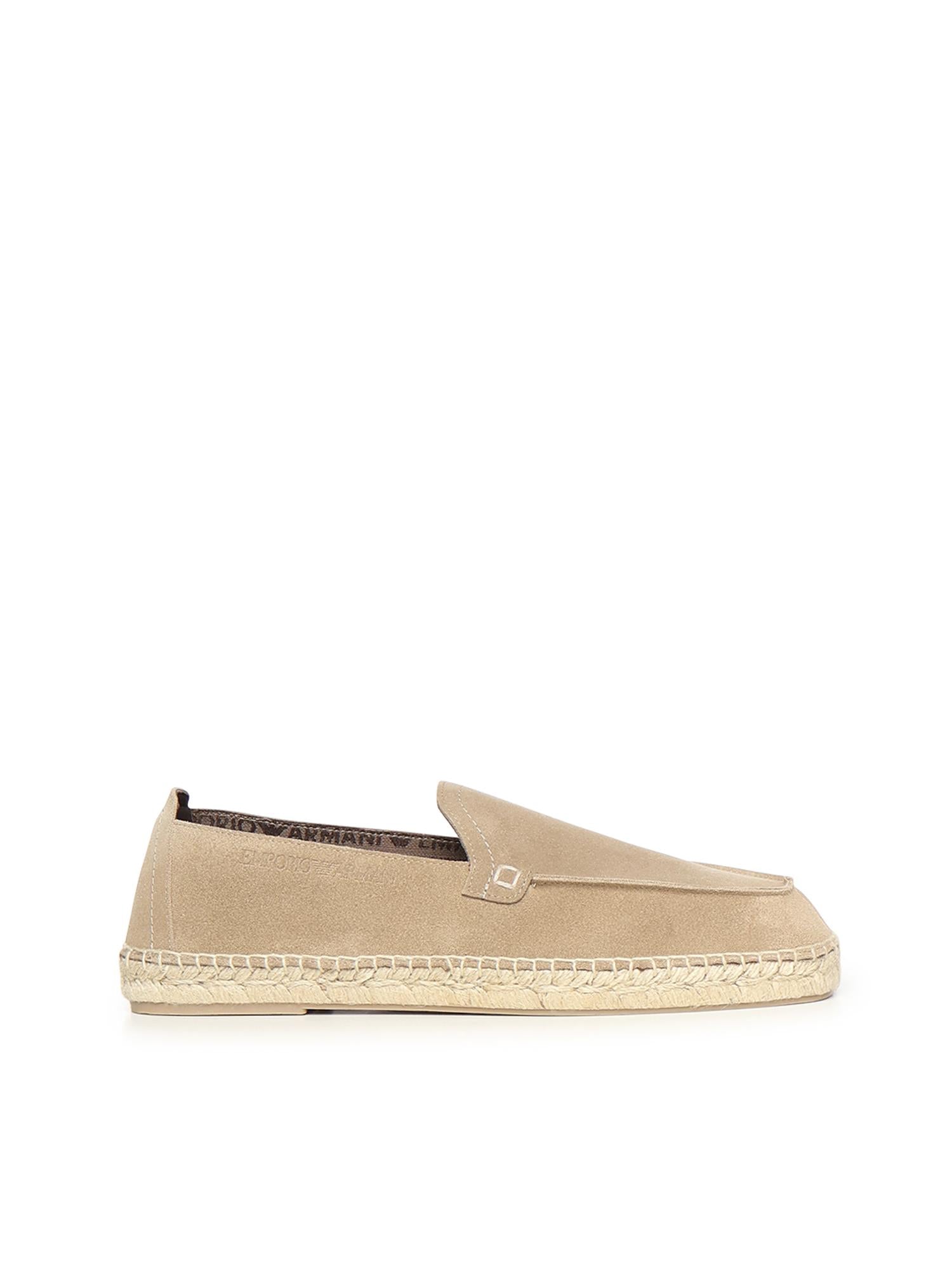 Espadrillas in pelle scamosciata velour EM005854 AF23967U6092 EMPORIO ARMANI 