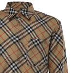 Camicia Check in lino 8123684 B9368 BURBERRY 