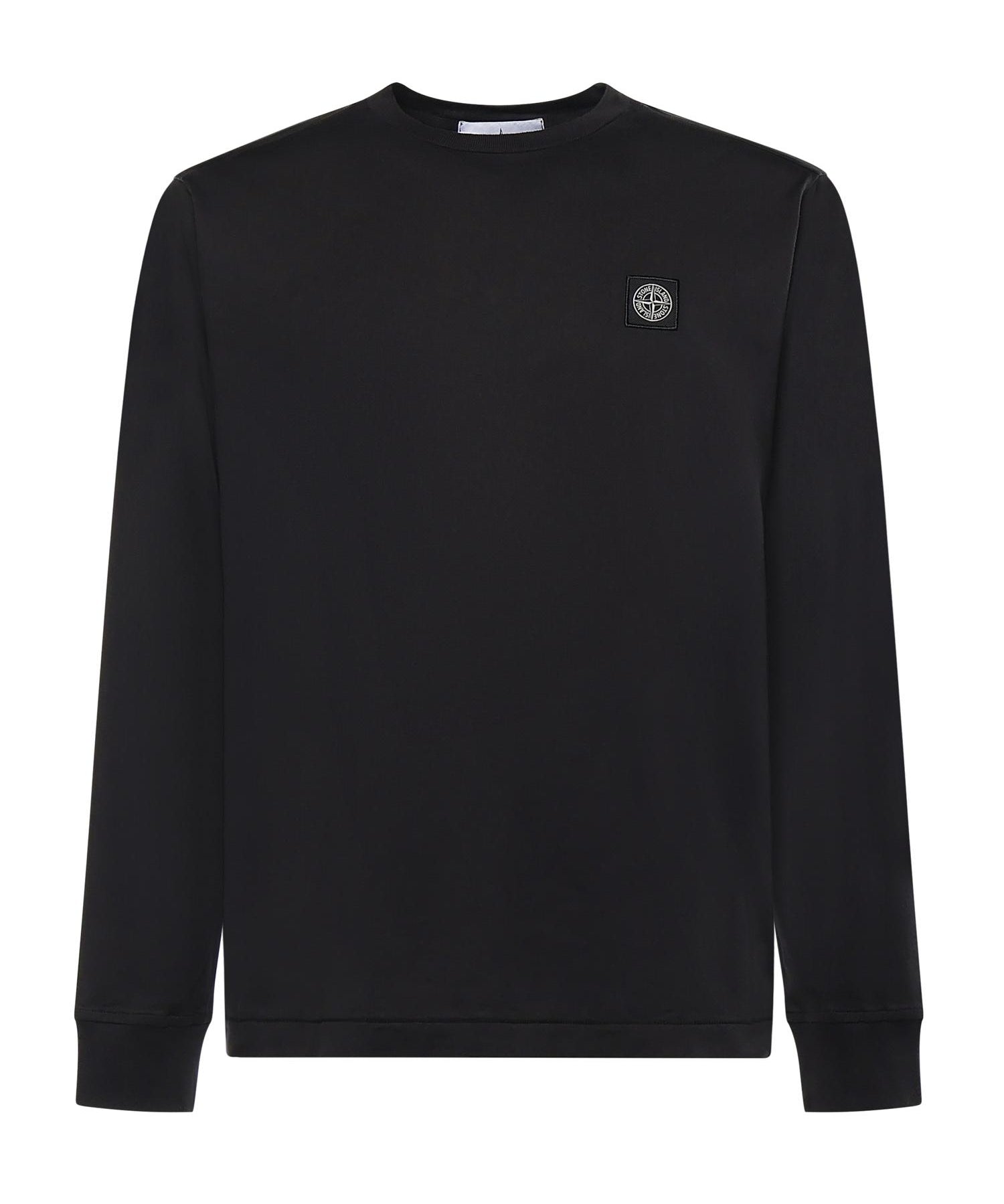 T-shirt a manica lunga con patch Compass in jersey di cotone L1S152100031 S0013V0029 STONE ISLAND 