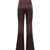 Pantaloni svasati in satin 106434 A361R57 PINKO 