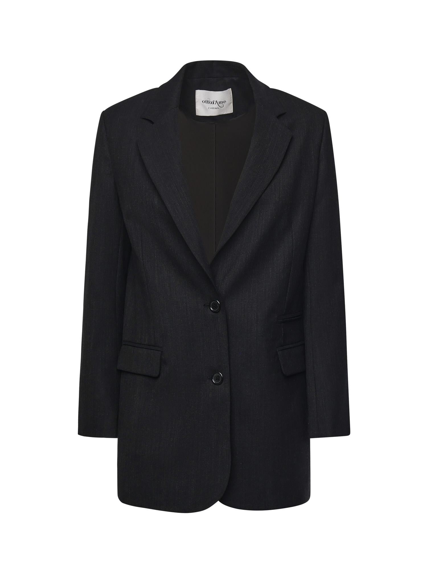 Blazer monopetto in misto lana DG6162 LAVAGNA OTTOD'AME 