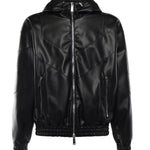 Giacca hoodie in similpelle S74AM1676 S60340900 DSQUARED2 
