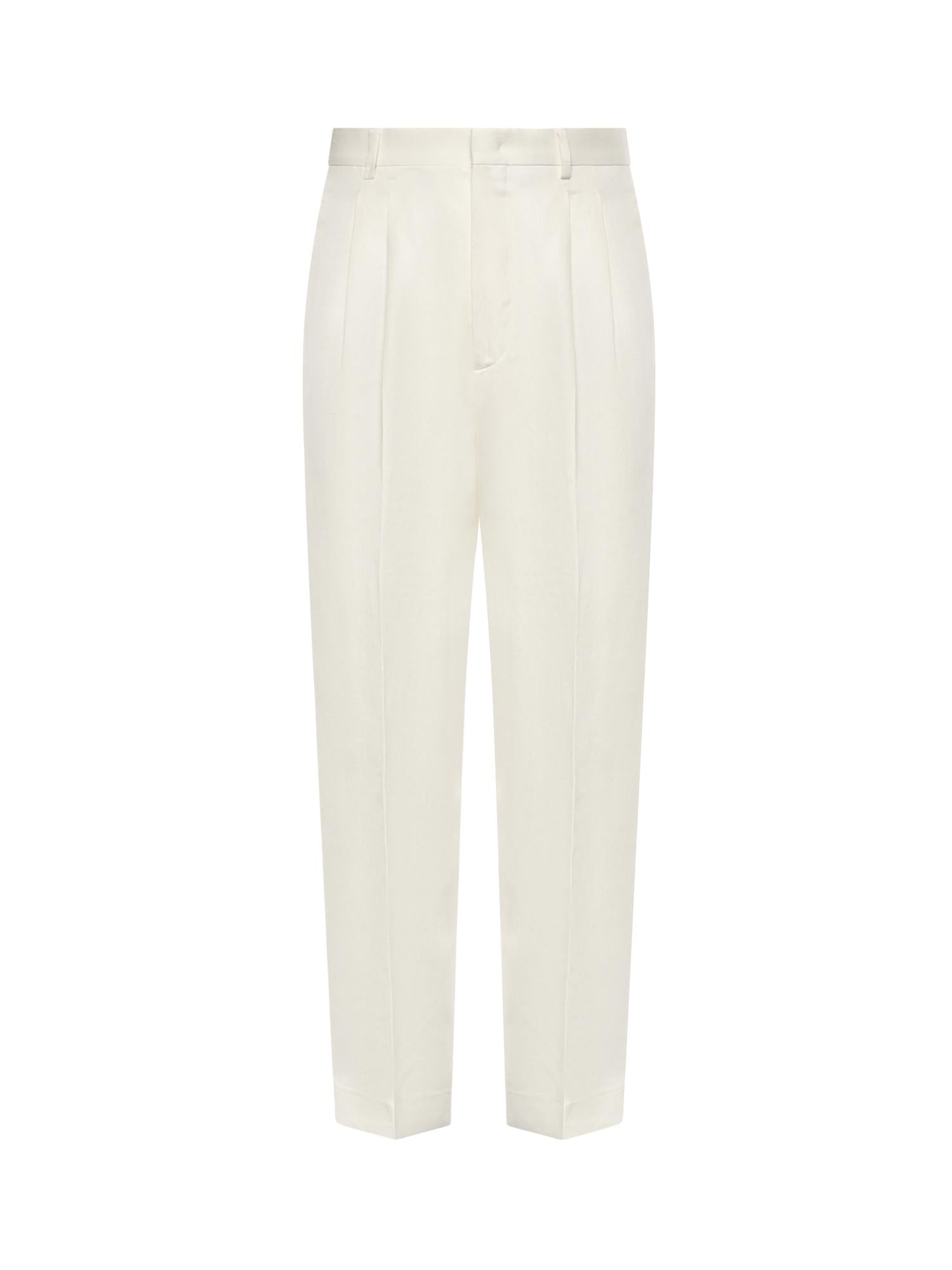Pantaloni Mat in misto lana MAT LM85BULL BIANCO BE ABLE 