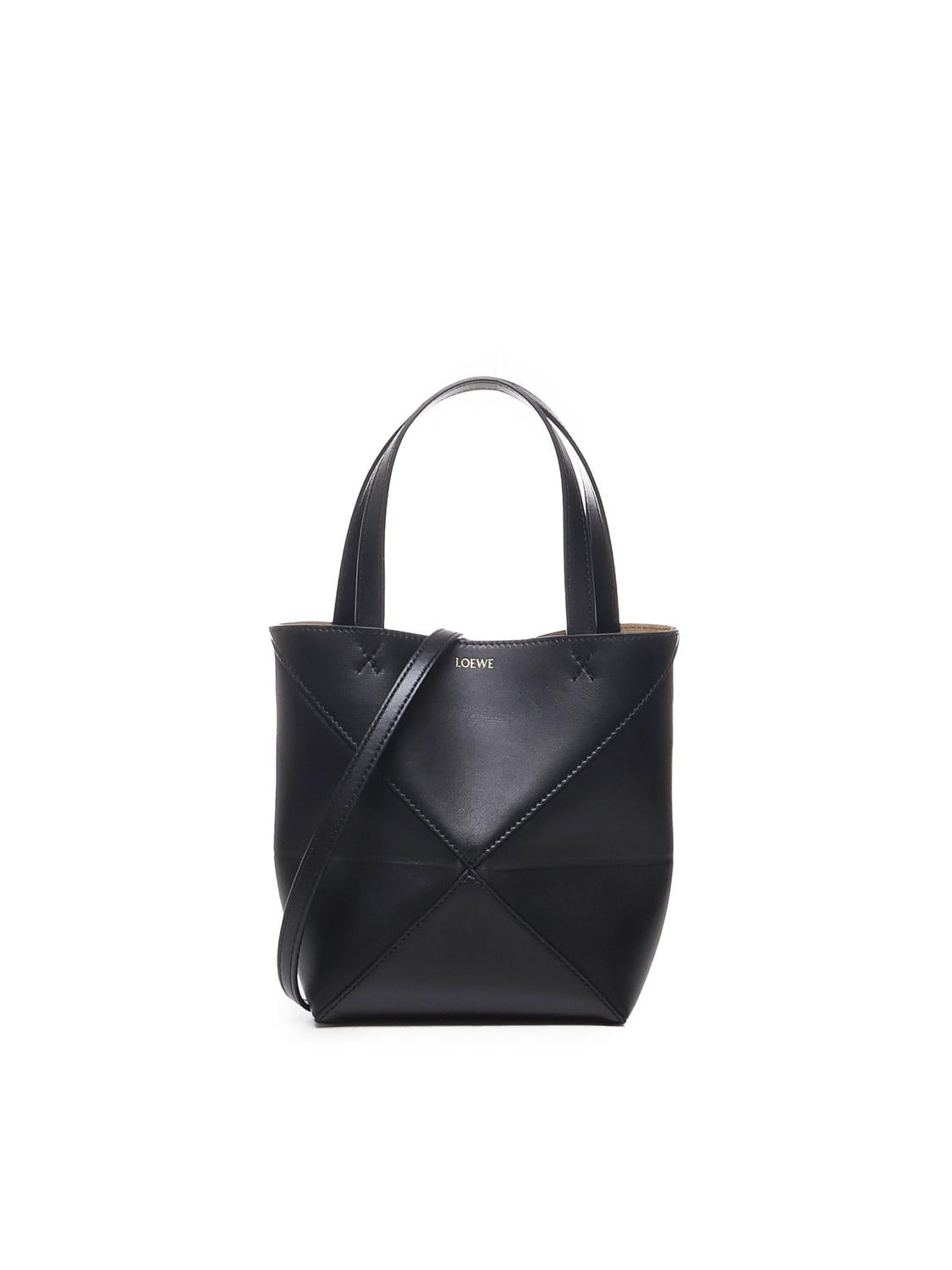 Borsa mini Puzzle Fold in vitello A657V25X01 1100 LOEWE 