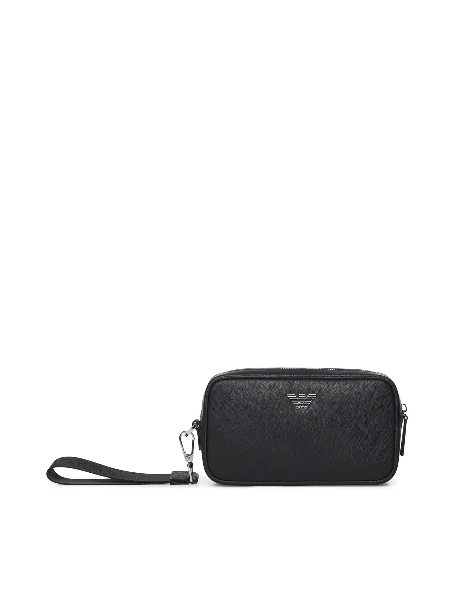 Beauty case in pelle con logo Y4R356 Y138E81072 EMPORIO ARMANI 