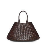 Borsa Santa Croce small in pelle 8893 DK BROWN DRAGON DIFFUSION 