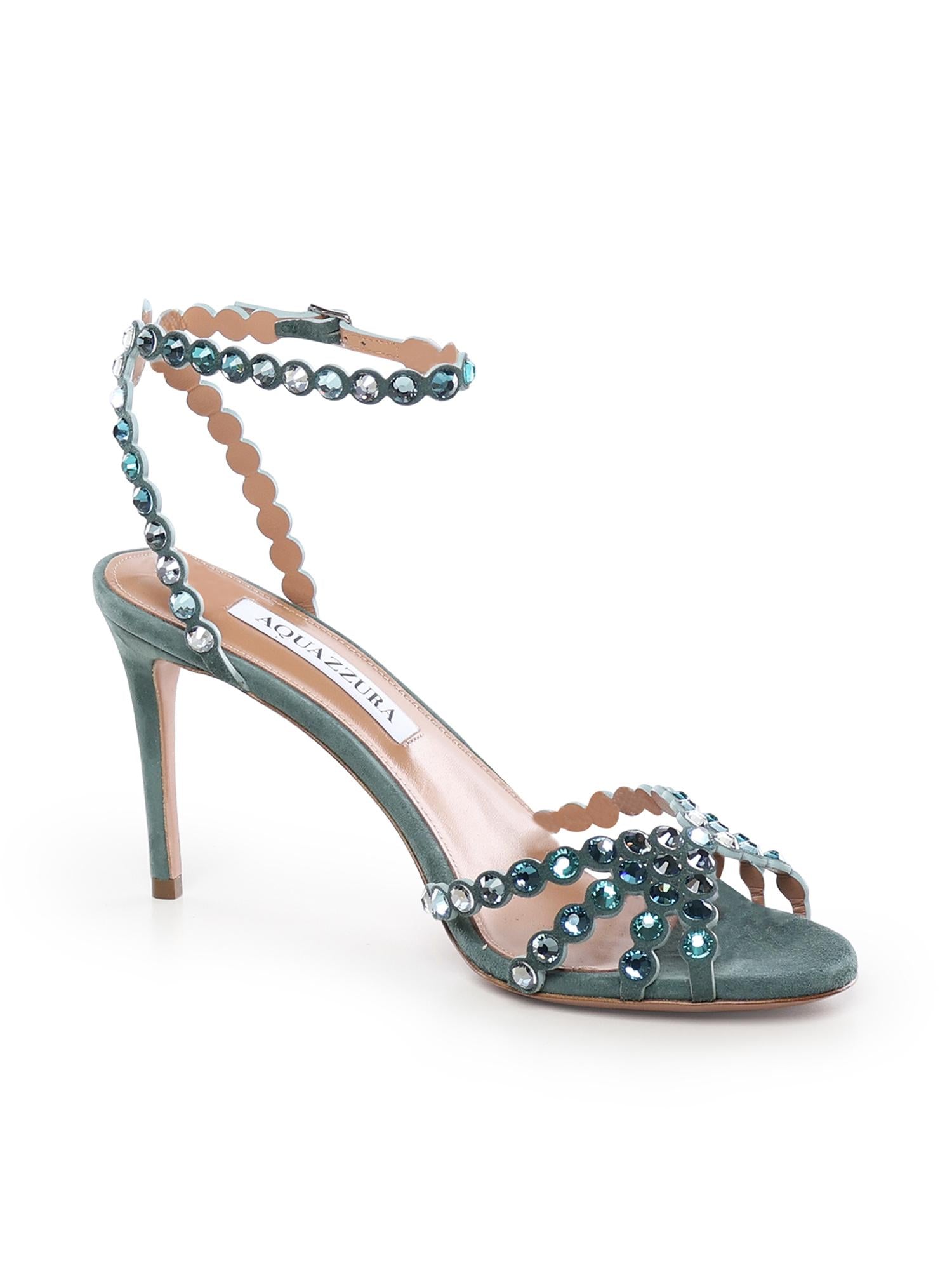 Sandali Tequila con cristalli TQLMIDS0 SUELGE AQUAZZURA 