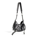 Borsa a spalla Y2K FBBP70001STR -NERO/NIKEL BIASIA 