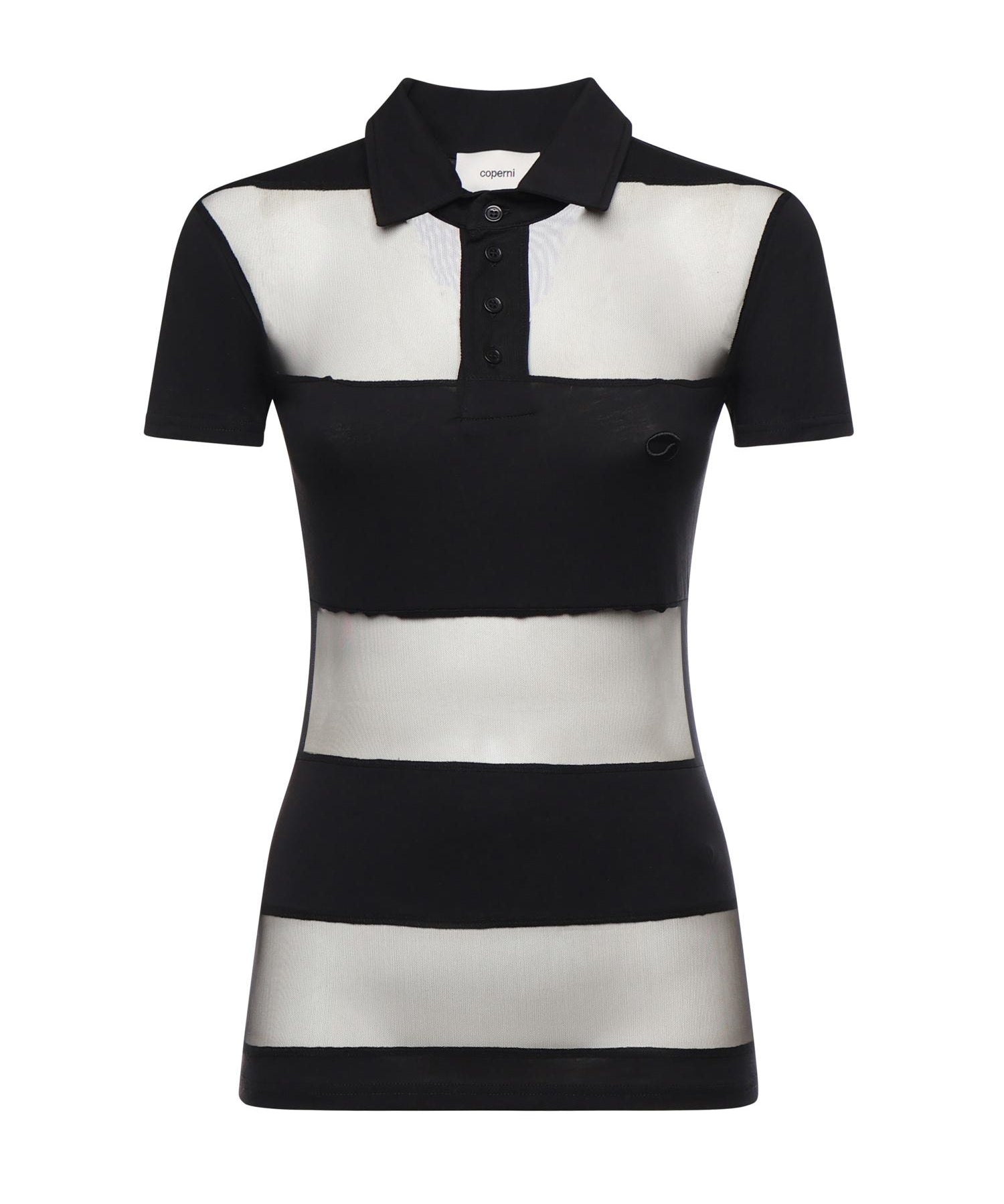 Polo a righe COPJS115F5028 BLACK COPERNI 