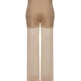 Pantaloni in lino e organza 104698 A2EEL31 PINKO 
