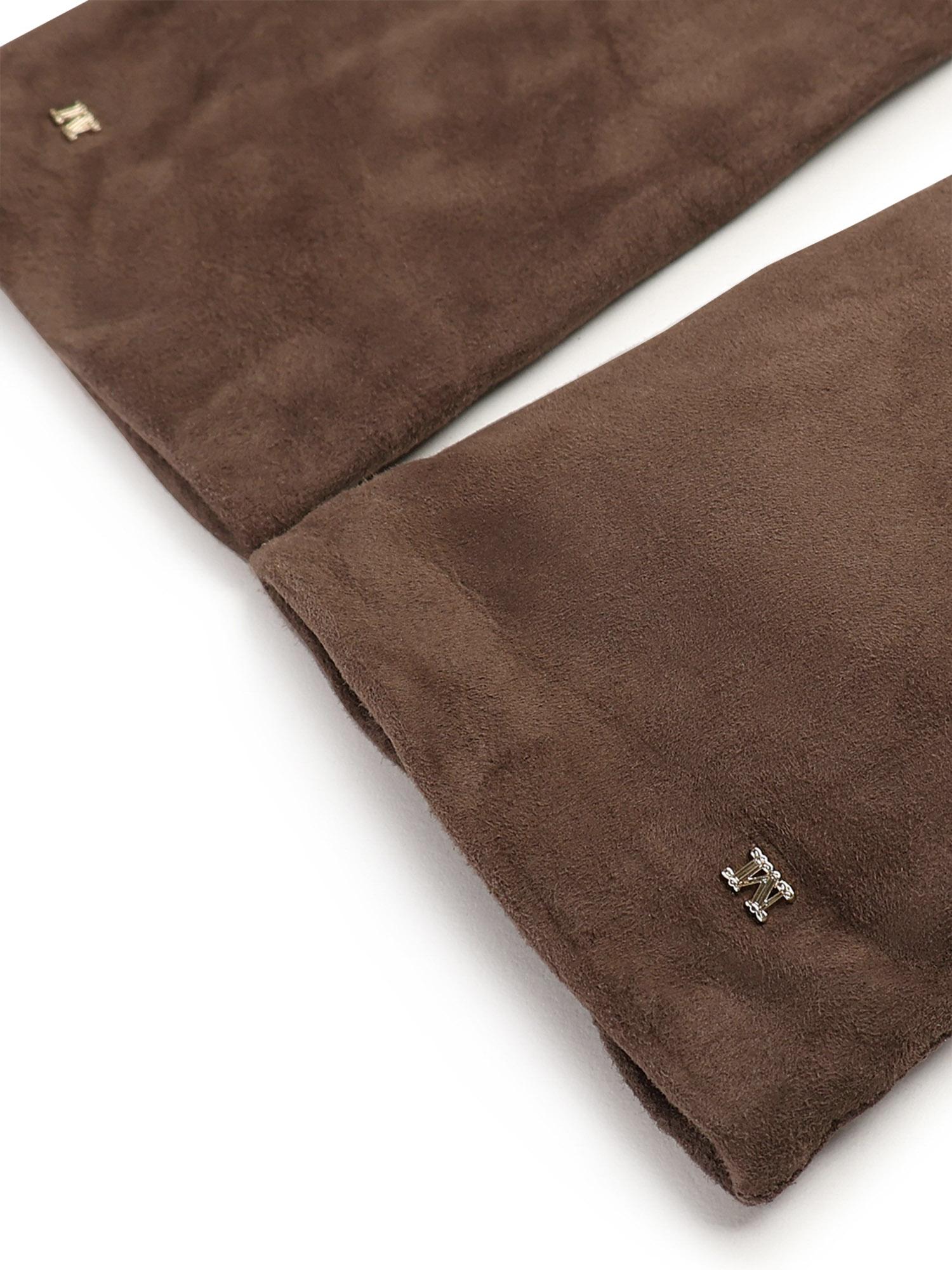 Guanti lunghi in nappa scamosciata 2524566013600 004 MAX MARA 