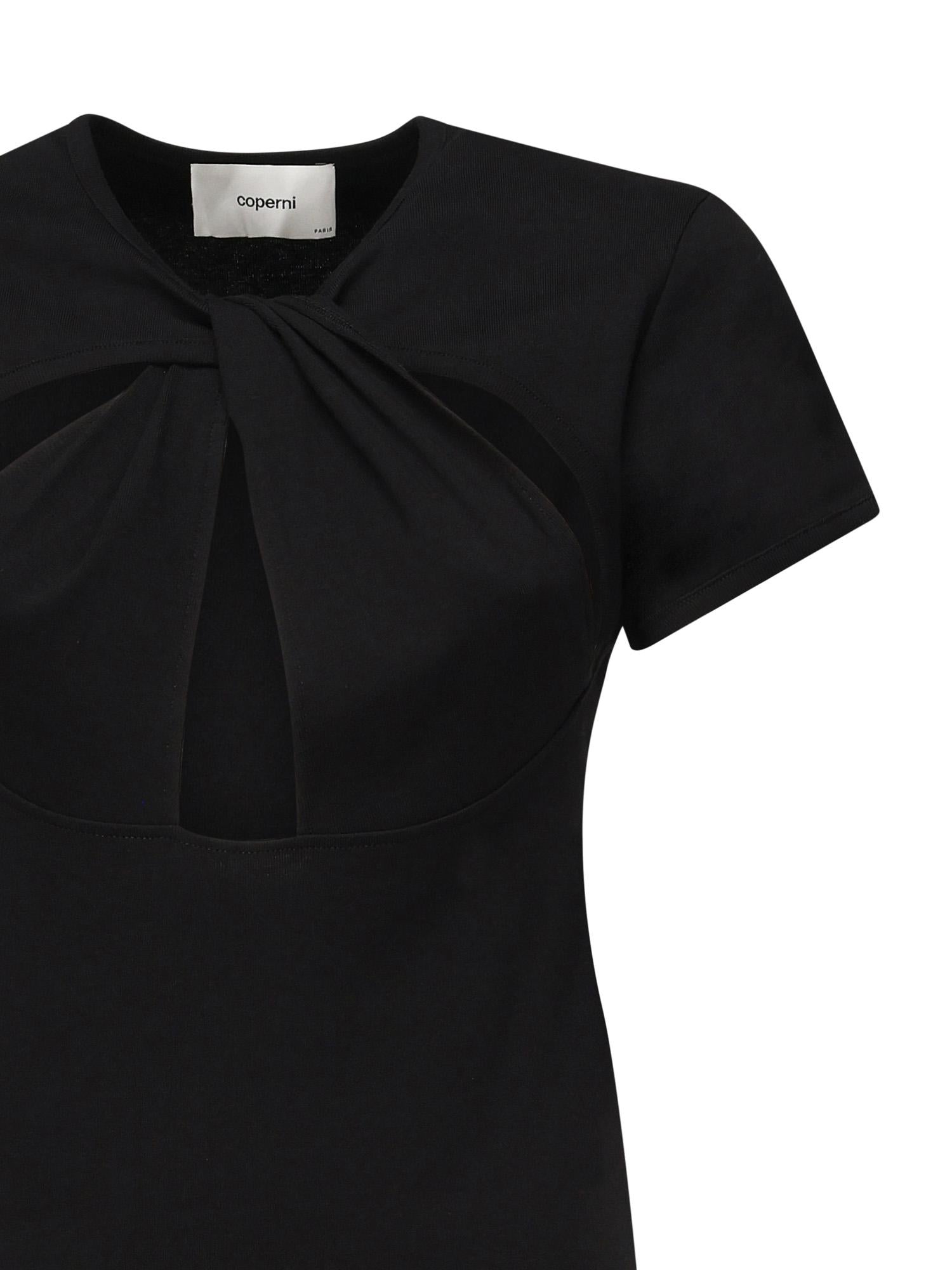 T-shirt cut-out COPJS158F5012 BLACK COPERNI 