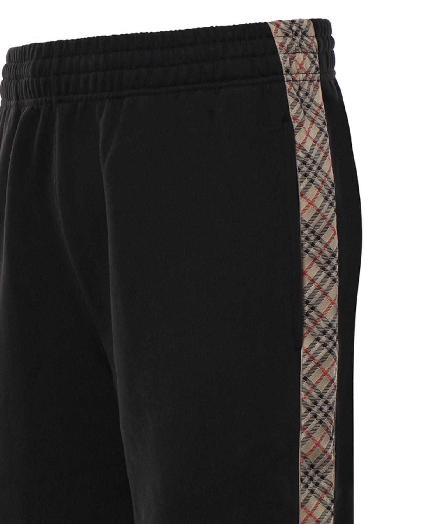 Pantaloni da jogging in cotone con finiture Check 8130399 A1189 BURBERRY 