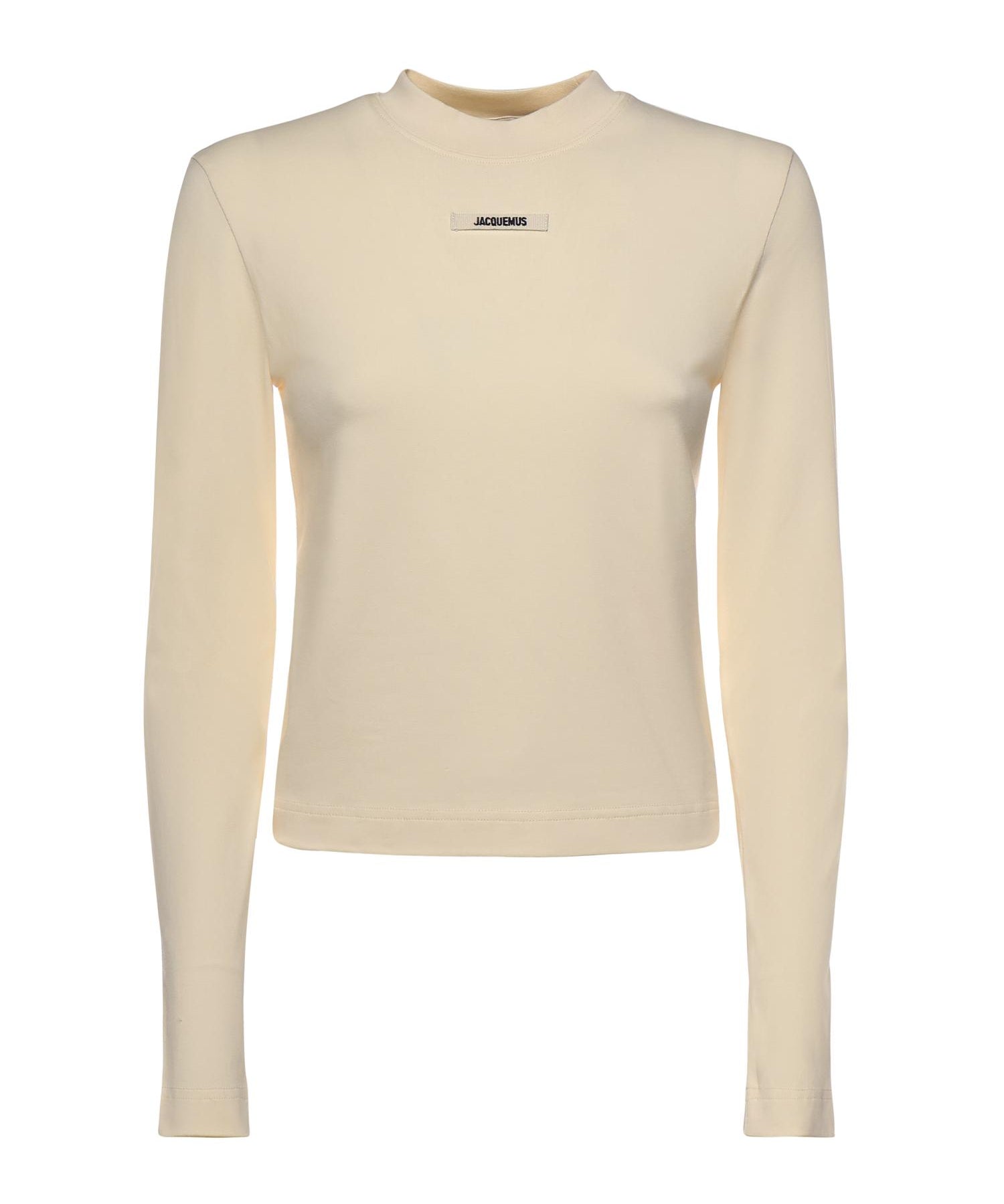 T-shirt in misto cotone con logo TSW00155AJ00124 130 JACQUEMUS 