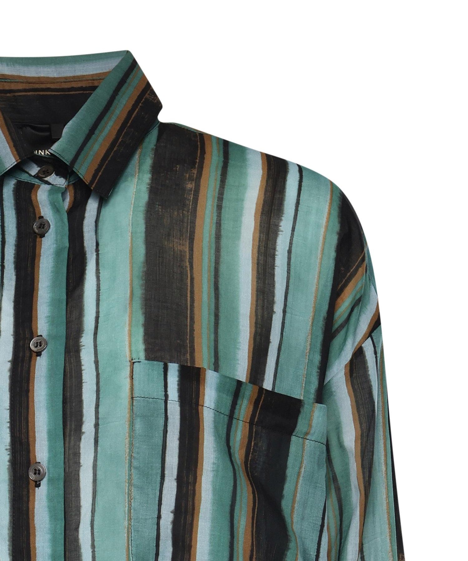 Camicia a righe in cotone 106990 A3CHSD3 PINKO 
