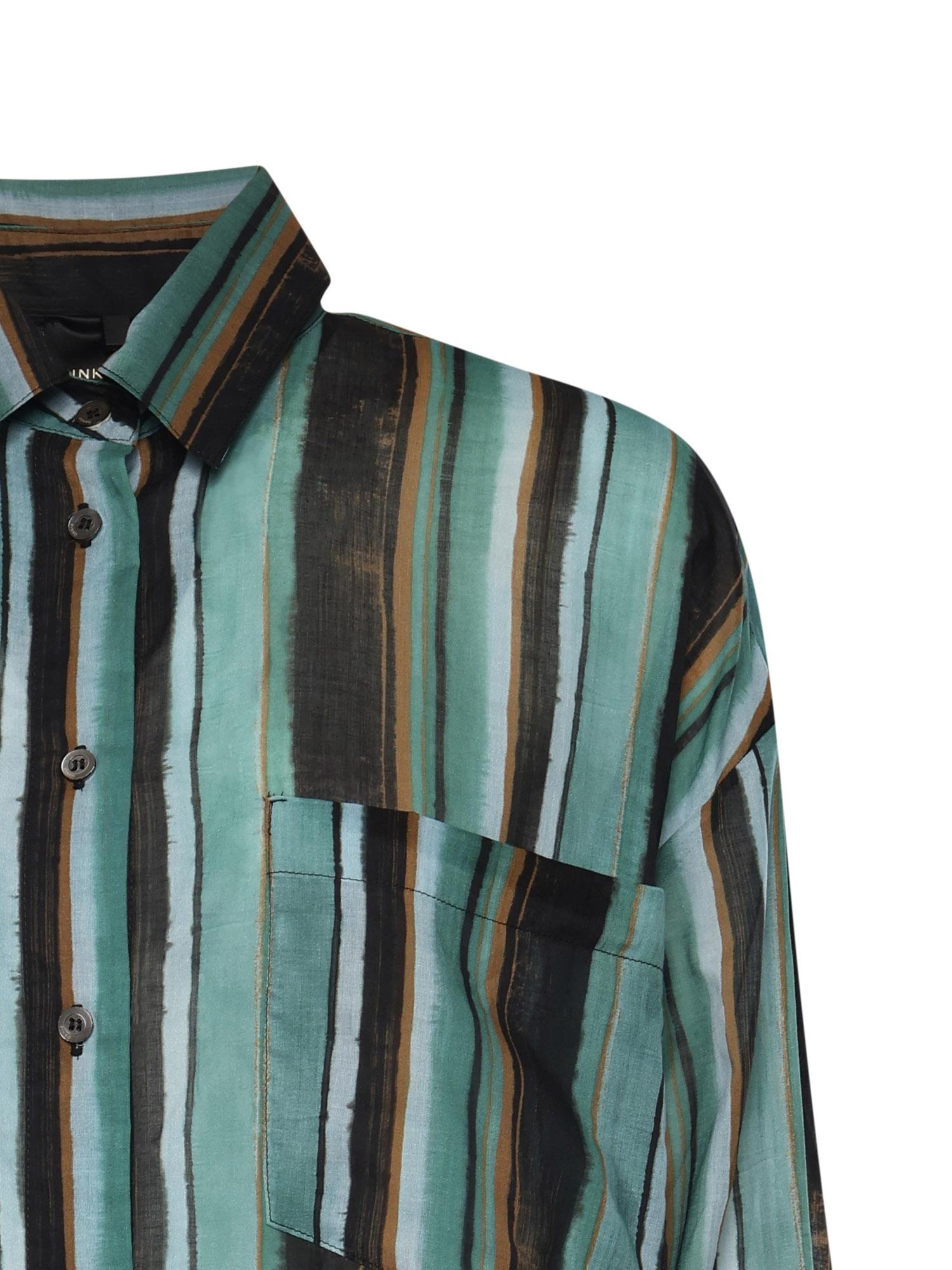 Camicia a righe in cotone 106990 A3CHSD3 PINKO 