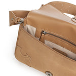 Borsa a spalla Mini Love Bag One Slouchy in suede con intarsi 106244 A0F6L08O PINKO 