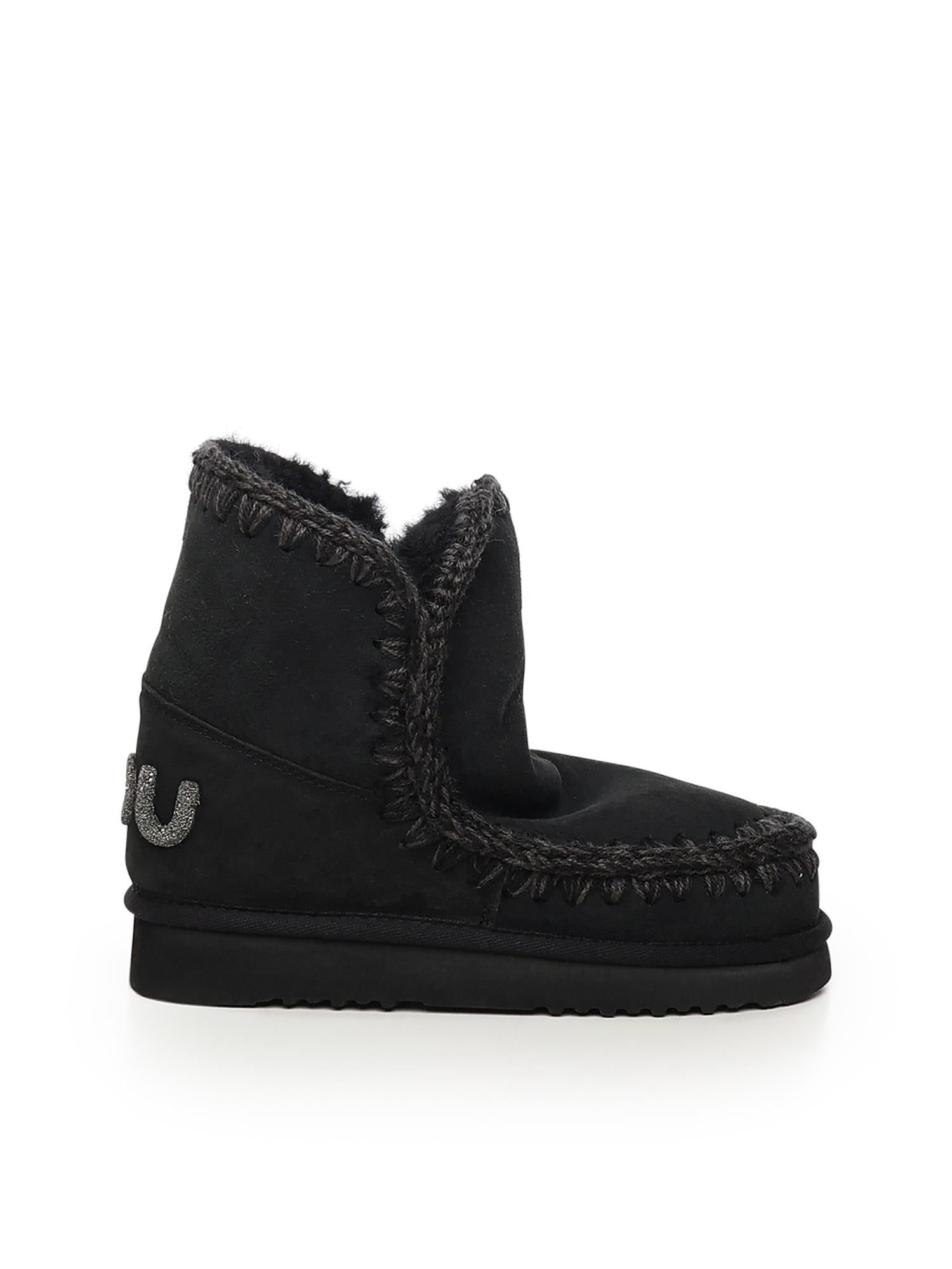 Stivali Eskimo 18 glitter logo MUFW101050A BKBK MOU 