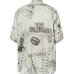 Camicia con stampa in popeline di viscosa 852334 TTL781240 BALENCIAGA 