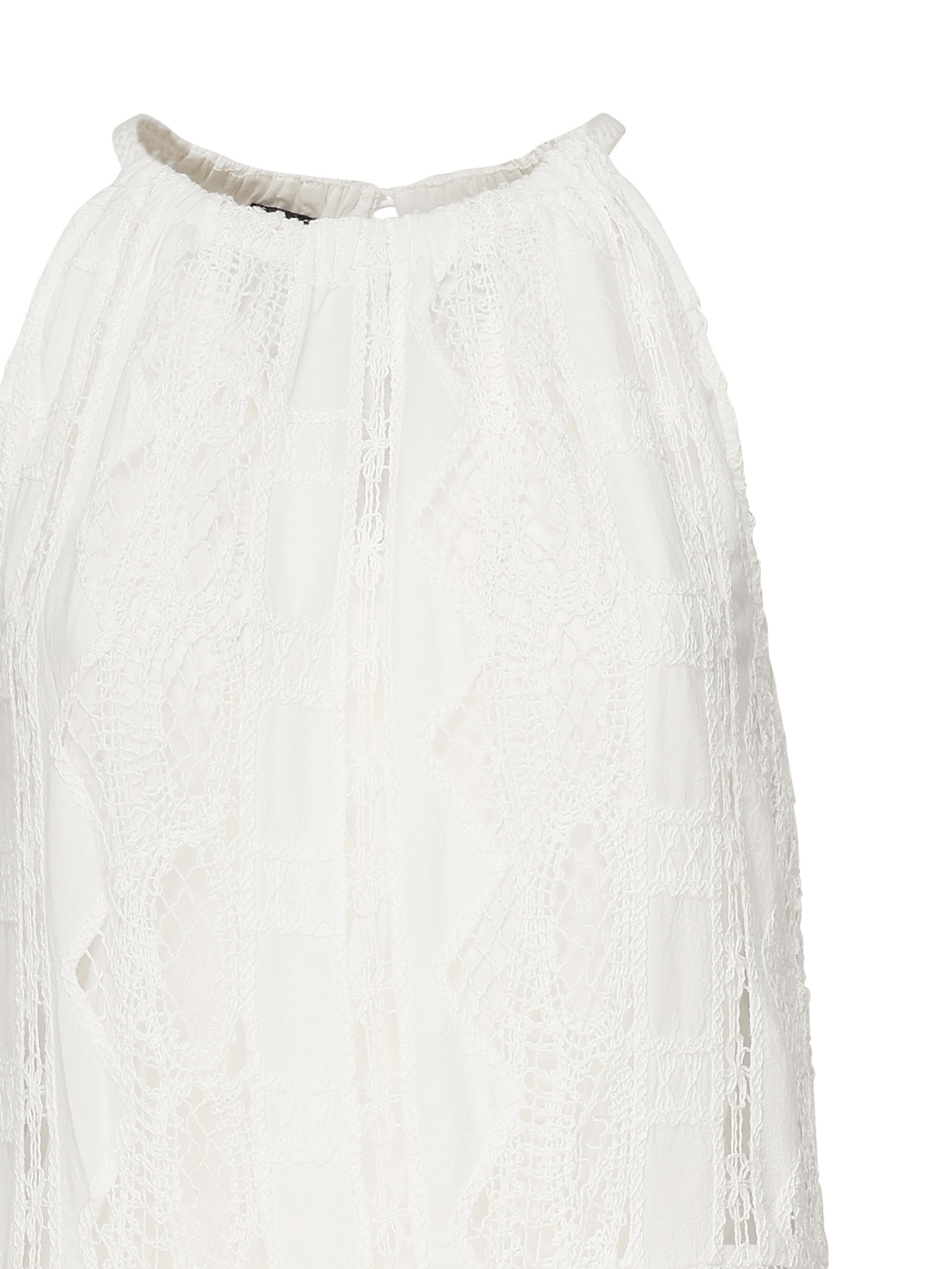 Abito midi in sangallo e macramè 104857 A2G9Z05 PINKO 