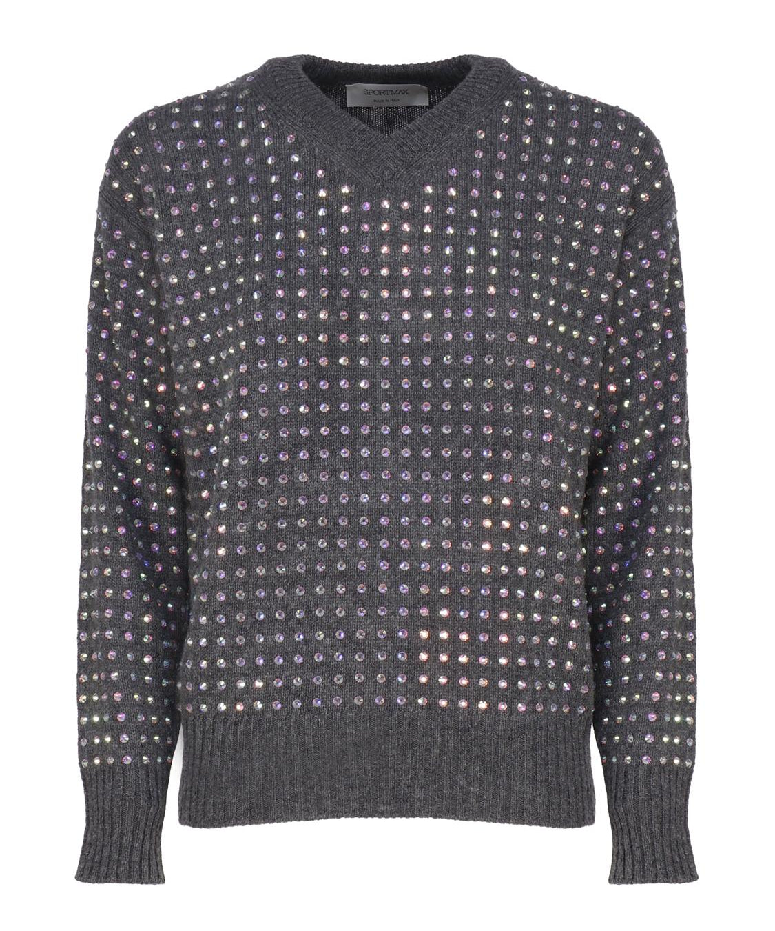 Maglia con strass applicati 2323661133600 UTA001 SPORTMAX 