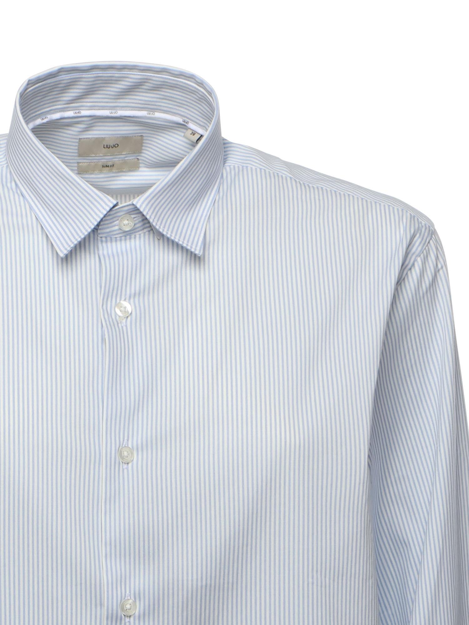 Camicia in cotone QF5097 T4354M9801 LIU JO 