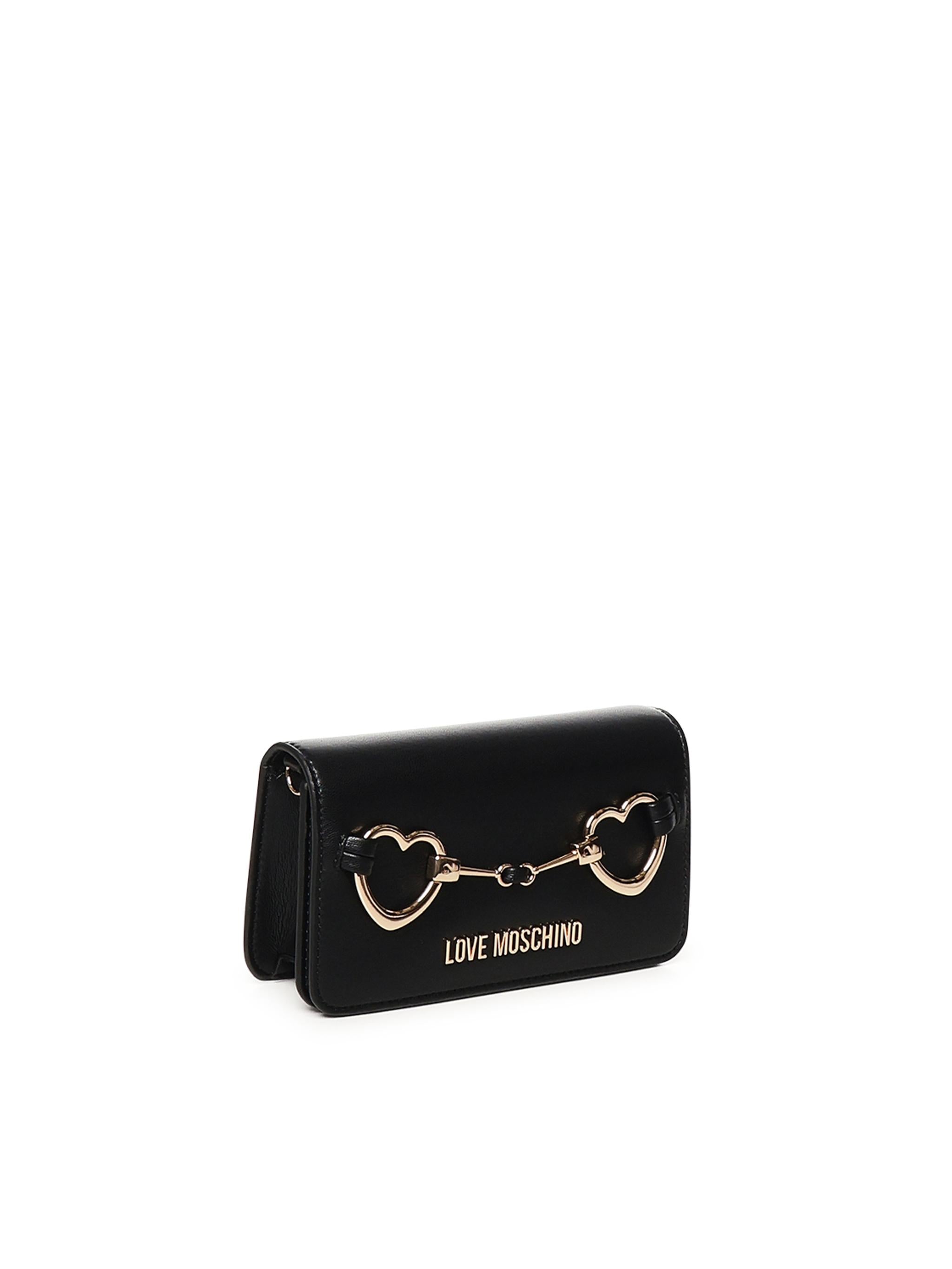 Portafoglio con catena Hearts JC5643PP1MLB0 000 LOVE MOSCHINO 