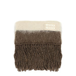 Sciarpa con logo ricamato 5FS094 2CVDF04BD MIU MIU 