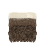 Sciarpa con logo ricamato 5FS094 2CVDF04BD MIU MIU 
