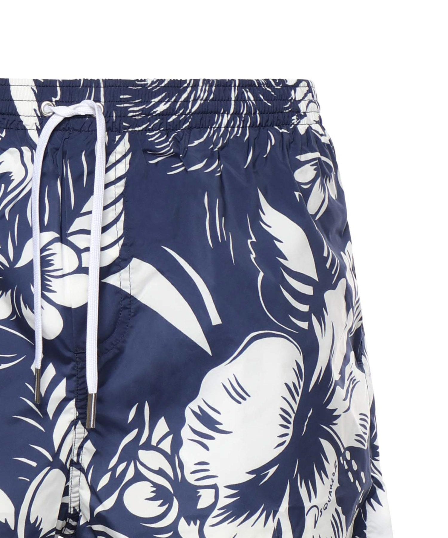 Boxer mare midi Dancing Flowers D7B626920 455 DSQUARED2 