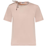 T-shirt in cotone con laccetti 8127211 C5331 BURBERRY 