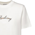 T-shirt in cotone con logo 8118971 B7078 BURBERRY 