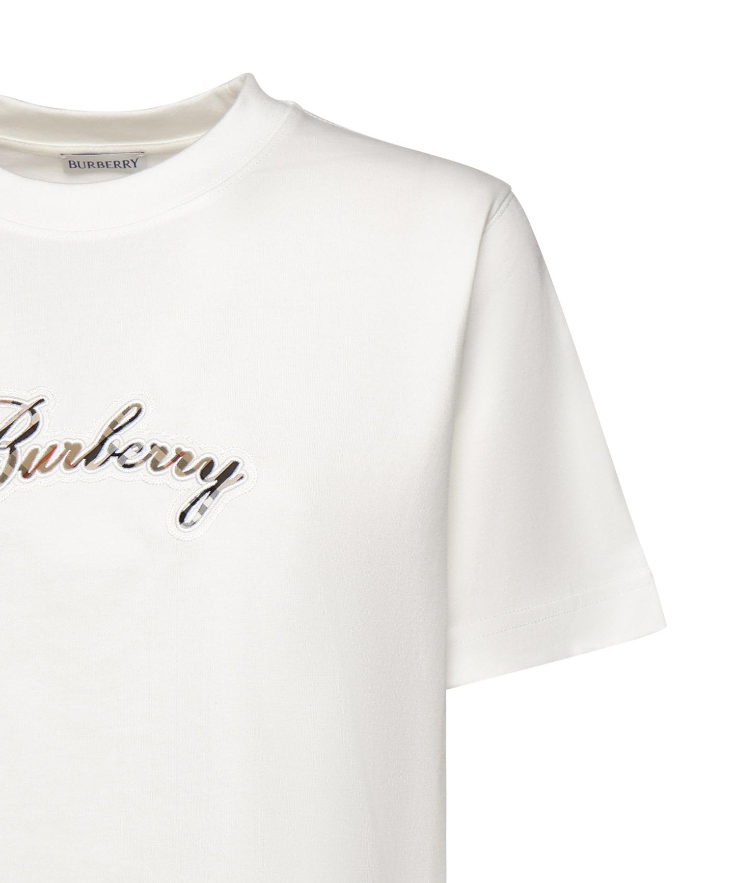 T-shirt in cotone con logo 8118971 B7078 BURBERRY 