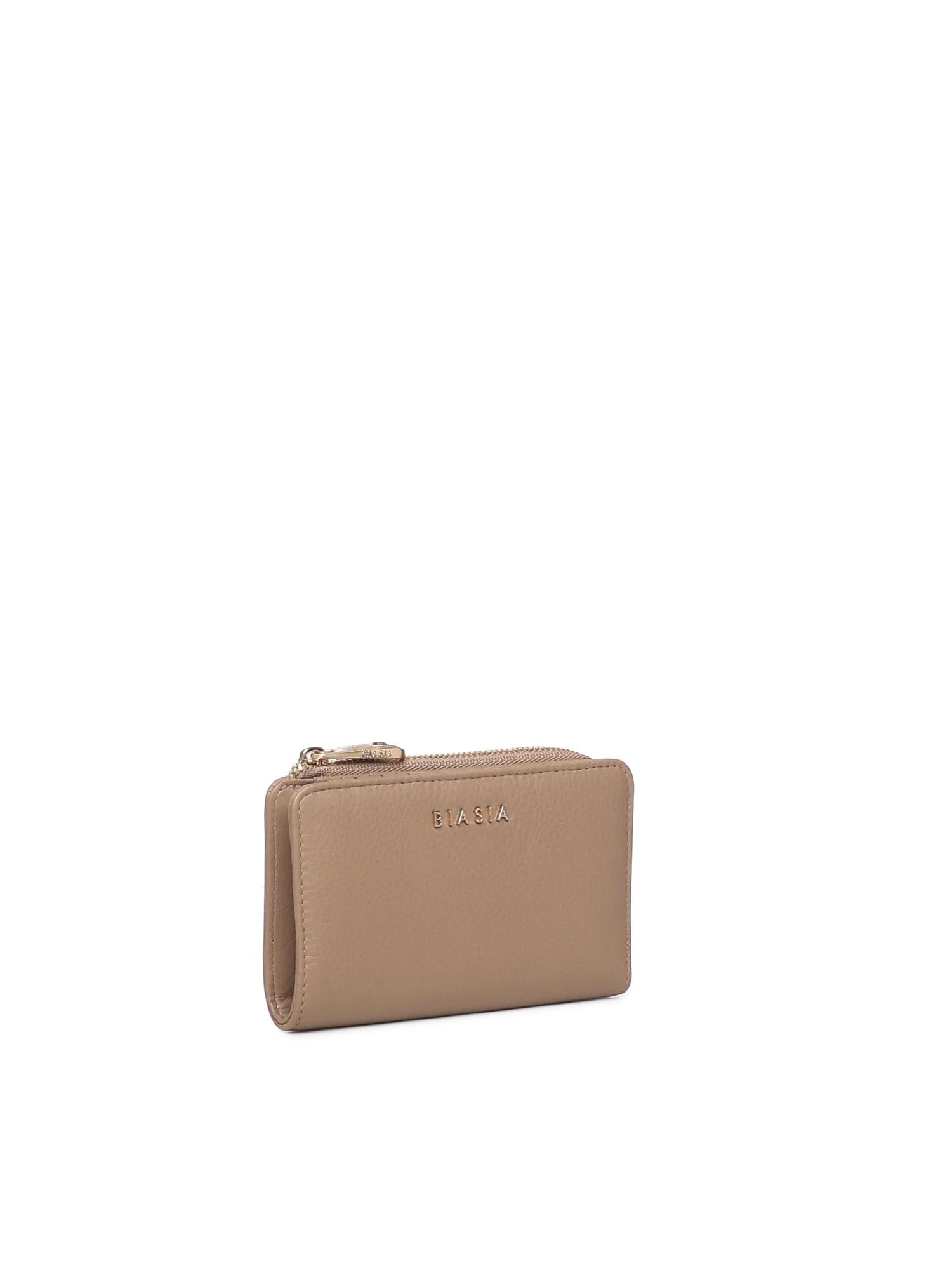 Portafoglio con logo in pelle BIPP9FF251 TAUPE BIASIA 