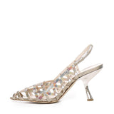 Décolleté in pelle metallizzata CHARLIE S2402 IRIDEALBA ALCHIMIA 