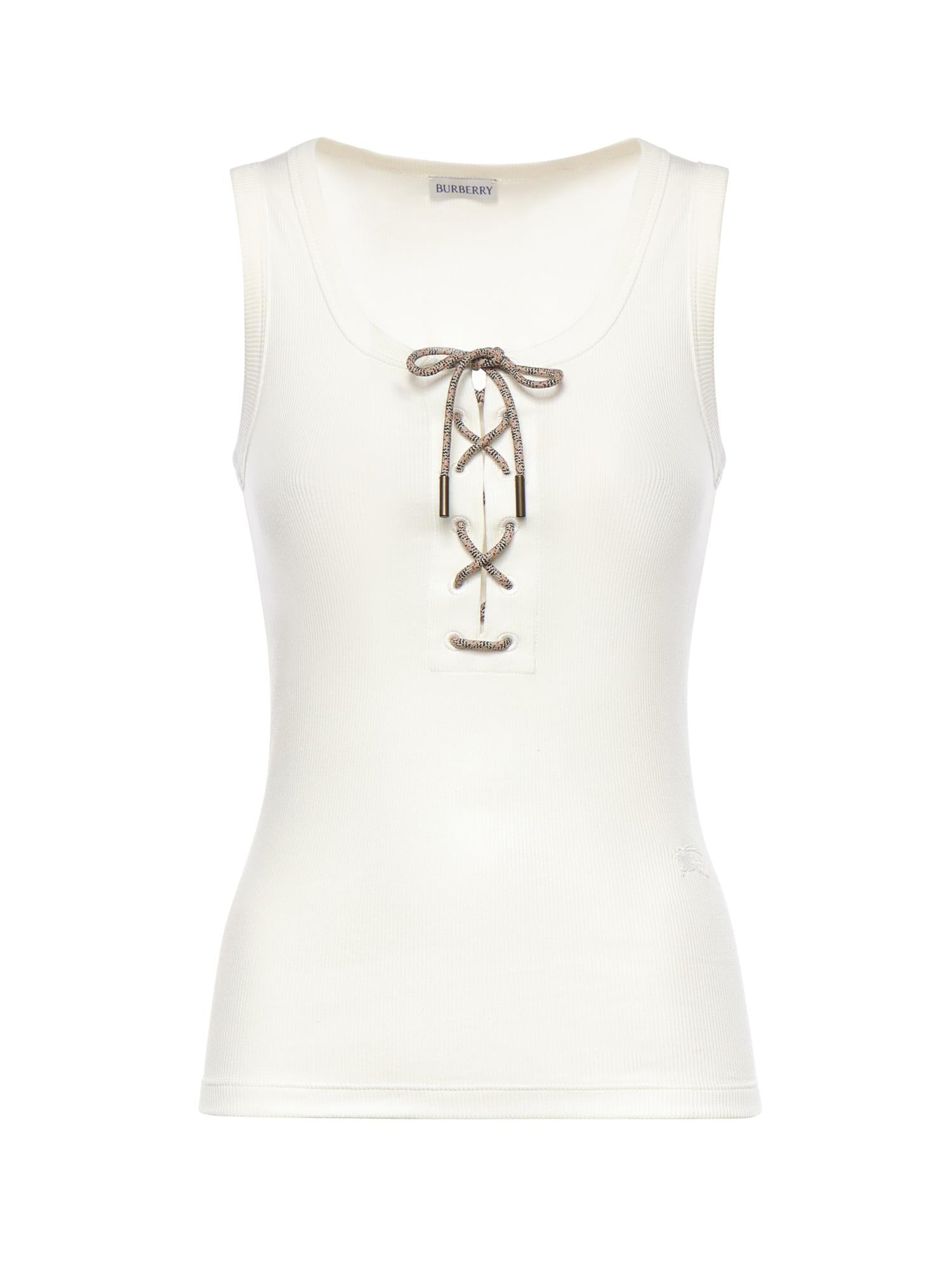 Tank top Cleo in misto cotone a coste 8117713 B7078 BURBERRY 