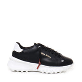 Sneakers raptor 1 in pelle<BR/> RAPTOR1 NAPPABLACK/WHITE GIULIANO GALIANO 